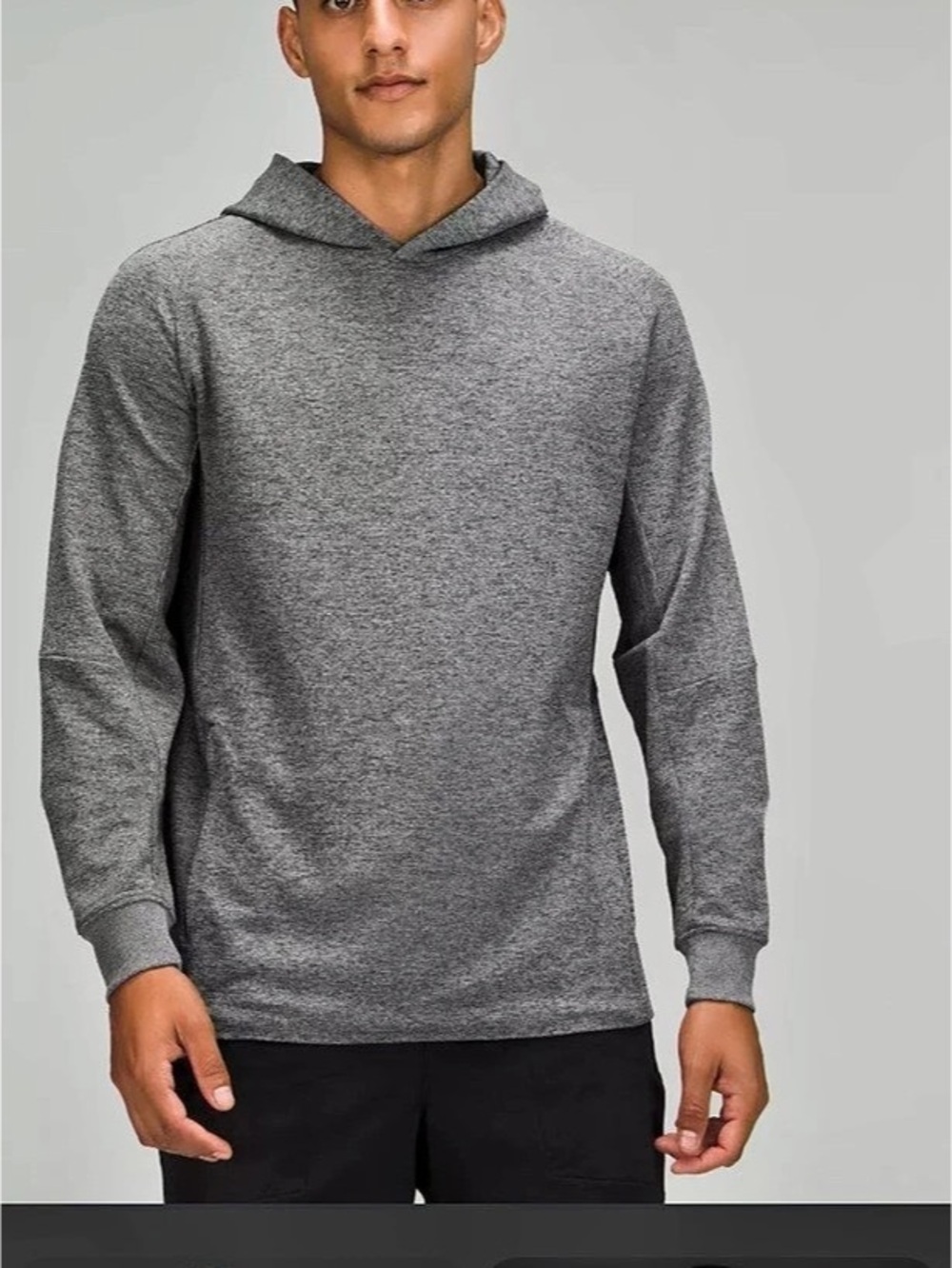 lululemon textured tech Pullover Hoodie Heathered Gray Medium